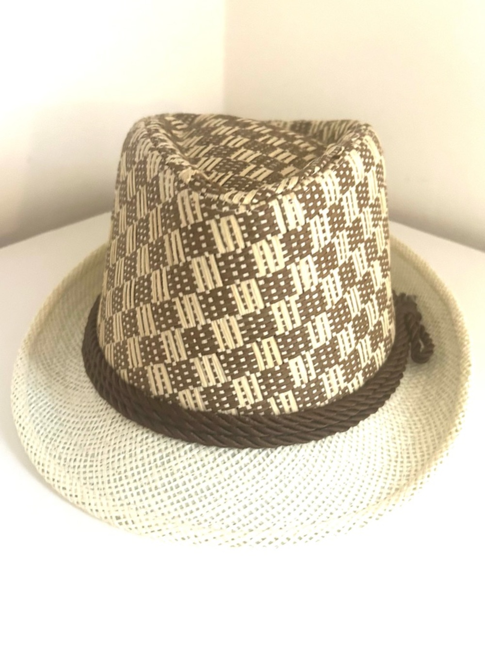 NWT MENS BROWN/TAN Fedora hat